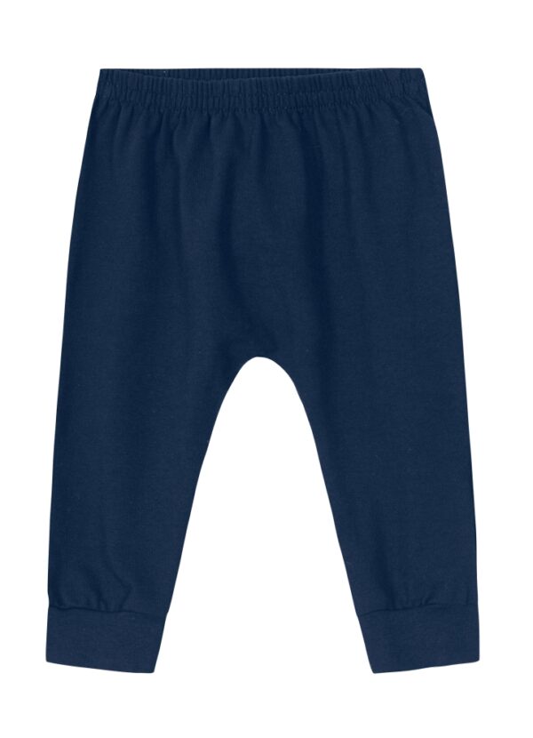 Calça Saruel Infantil Azul Marinho com Bordado Tigrinho