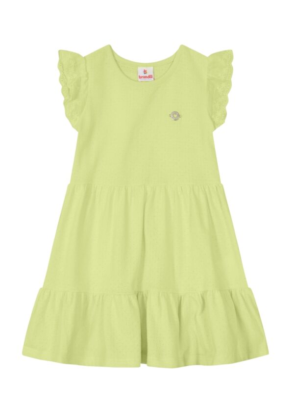 Vestido Infantil Verde Claro