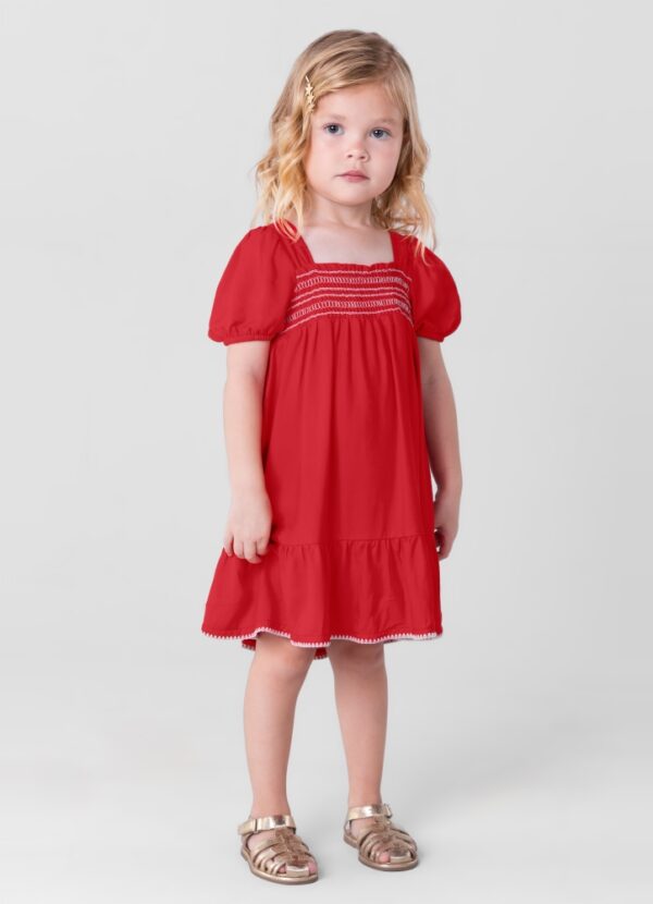 Vestido Infantil Vermelho
