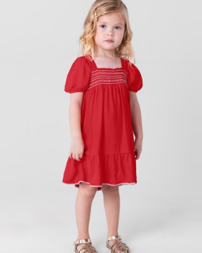 Vestido Infantil Vermelho